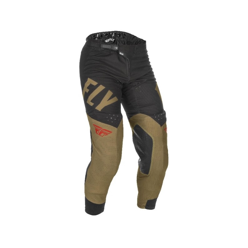 Pantaloni de motocross FLY Racing Evolution 2021 verde-negru-roșu 2021