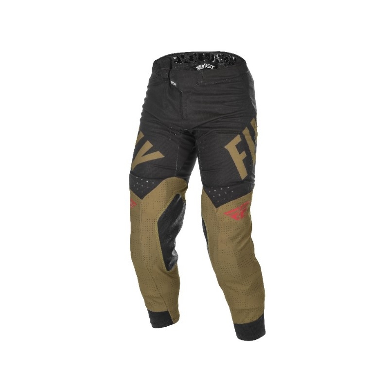 Pantaloni de motocross FLY Racing Evolution 2021 verde-negru-roșu 2021