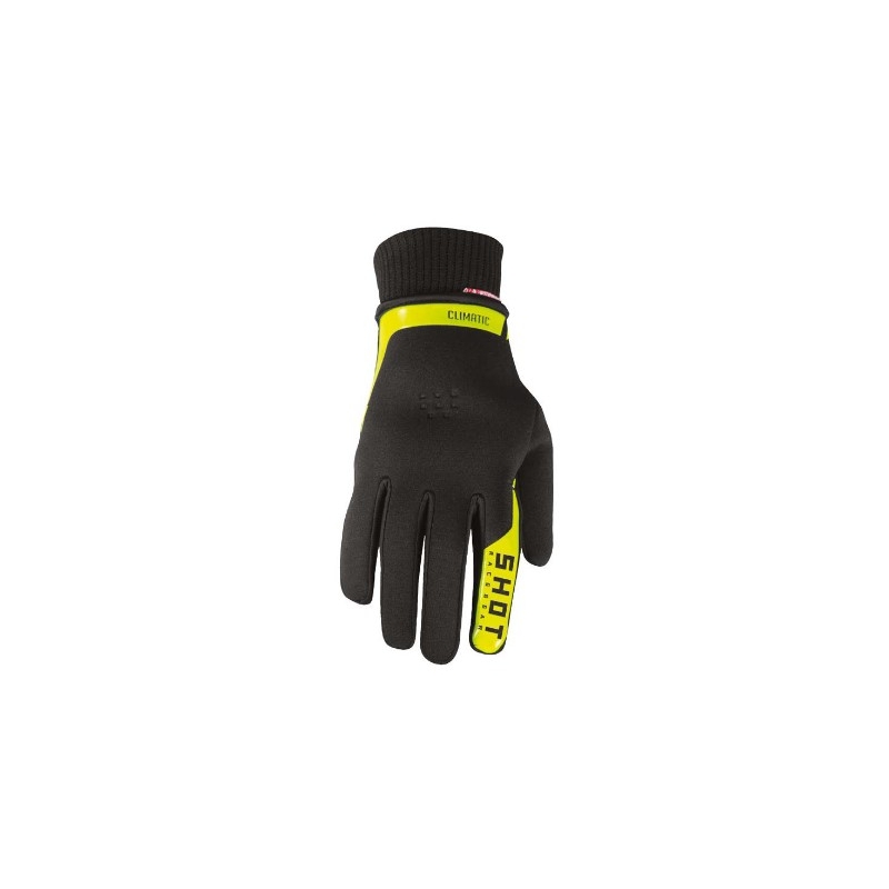 Mănuși de motocros Shot Climatic 2.0. negru-fluo galben lichidare
