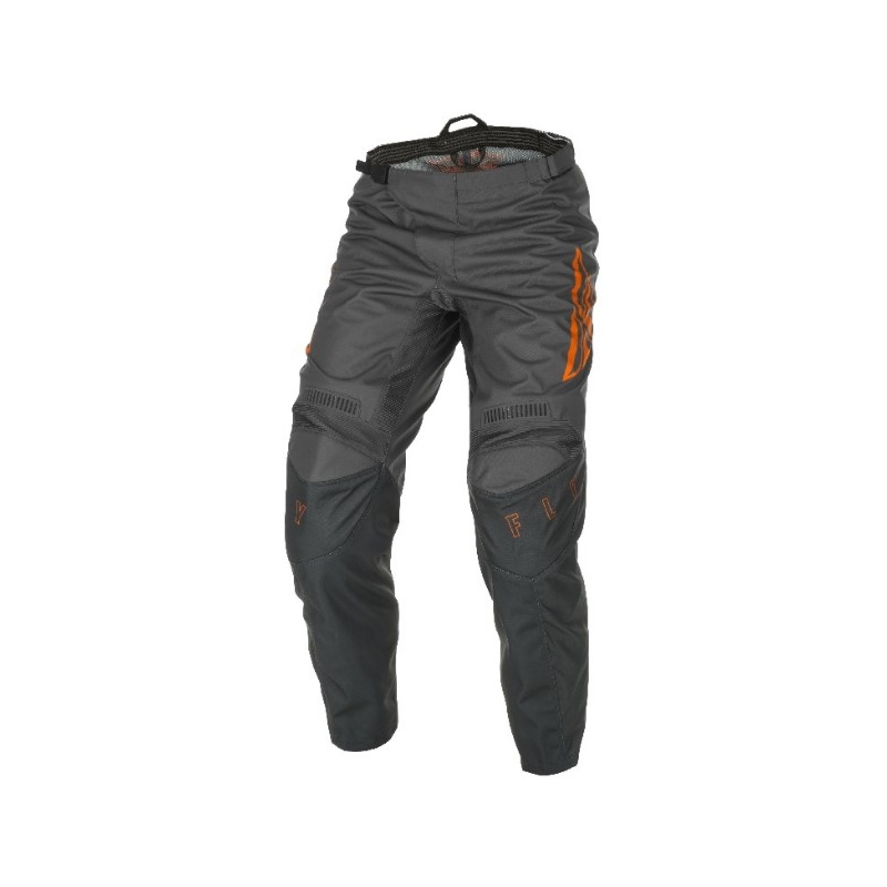 Pantaloni de motocross FLY Racing F-16 2021 gri-portocaliu 2021
