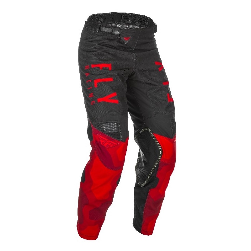 Pantaloni de motocross FLY Racing Kinetic K221 2021 roșu și negru