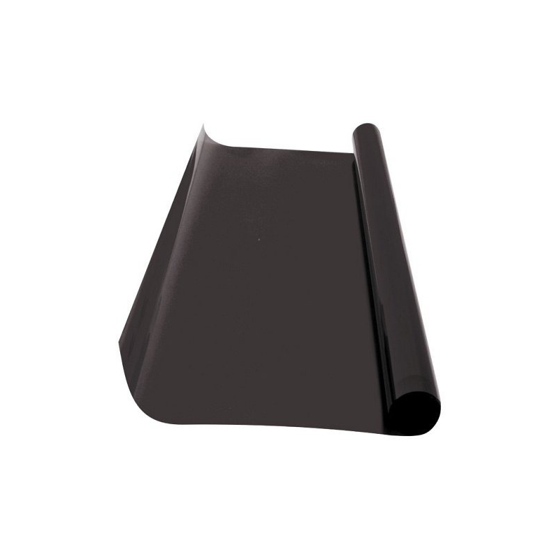 Folie antisolară 75x300 cm negru închis 15%.