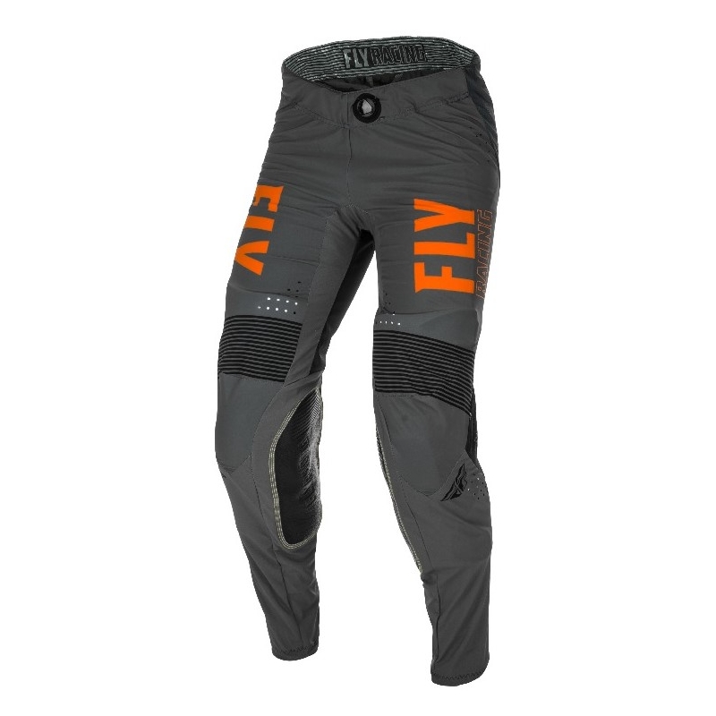 Pantaloni de motocros FLY Racing Lite 2021 gri-portocaliu-negru