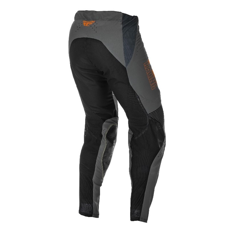Pantaloni de motocros FLY Racing Lite 2021 gri-portocaliu-negru