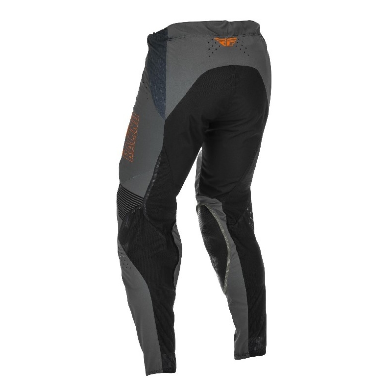 Pantaloni de motocros FLY Racing Lite 2021 gri-portocaliu-negru