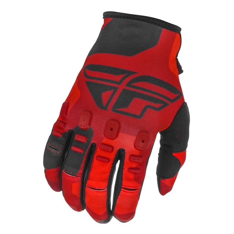 Mănuși de motocros FLY Racing Kinetic K221 roșu-negru