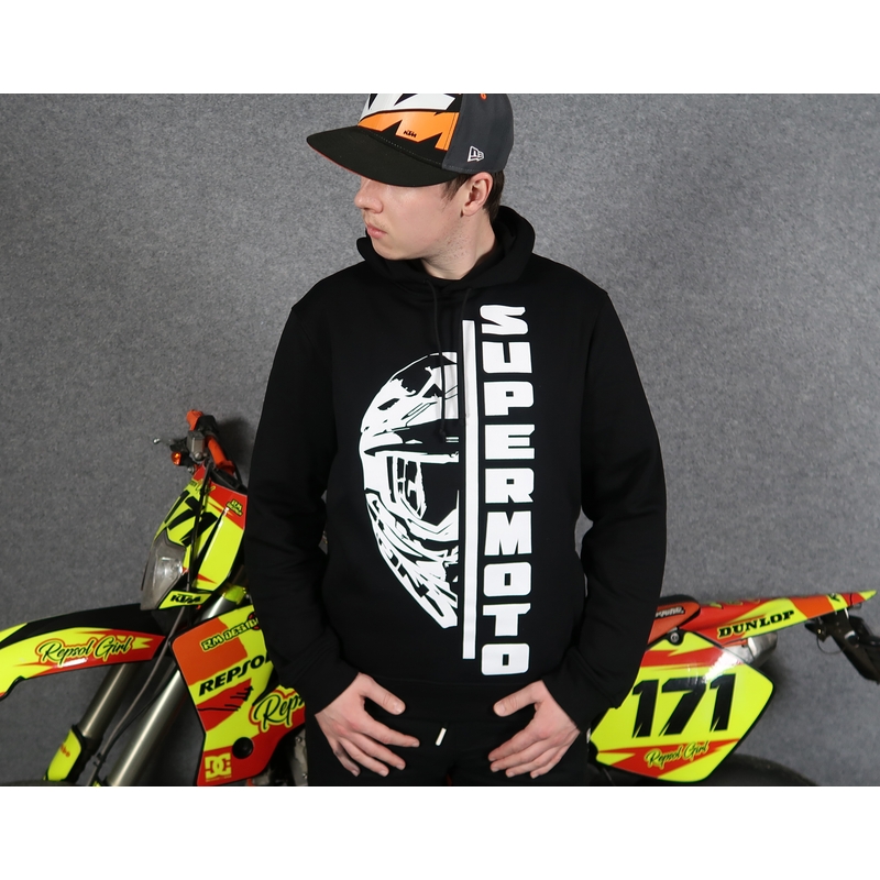 Hanorac pentru bărbați SUPERMOTO negru