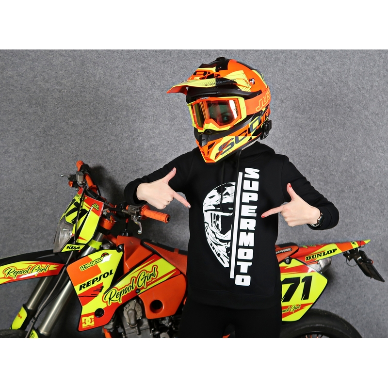 Hanorac pentru femei SUPERMOTO negru lichidare