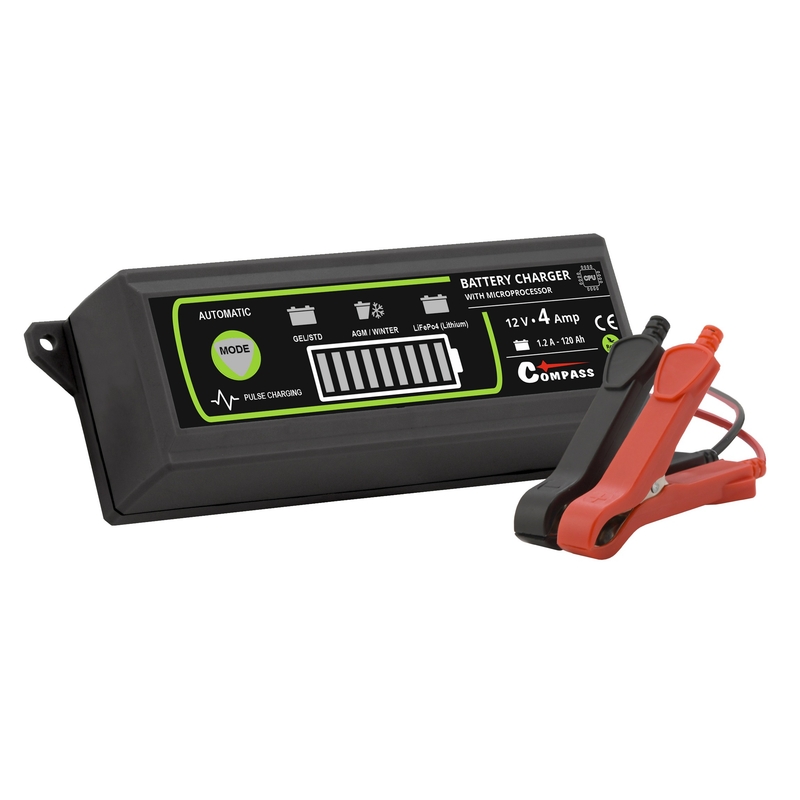 Încărcător de baterii 12V 4Amp PB/GEL/AGM/LiFePO4
