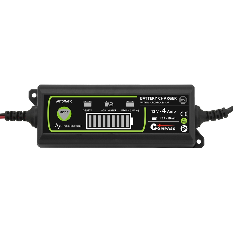 Încărcător de baterii 12V 4Amp PB/GEL/AGM/LiFePO4