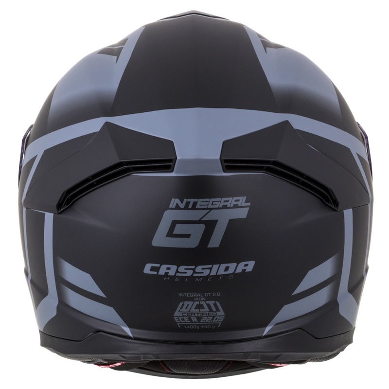 Cască integrală Cassida Integral GT 2.0 Ikon negru-gri lichidare