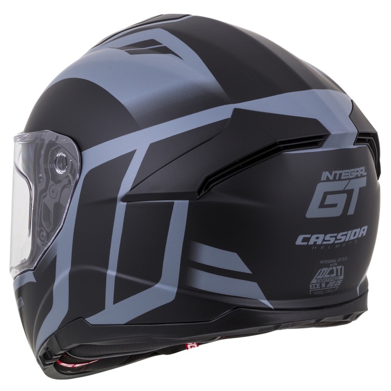 Cască integrală Cassida Integral GT 2.0 Ikon negru-gri lichidare
