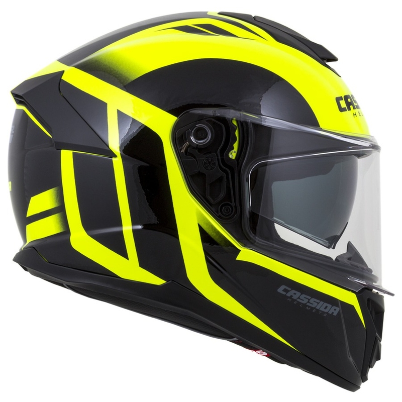 Cască integrală Cassida Integral GT 2.0 Ikon negru-fluo galben