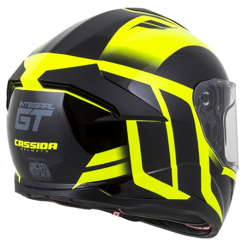 Cască integrală Cassida Integral GT 2.0 Ikon negru-fluo galben