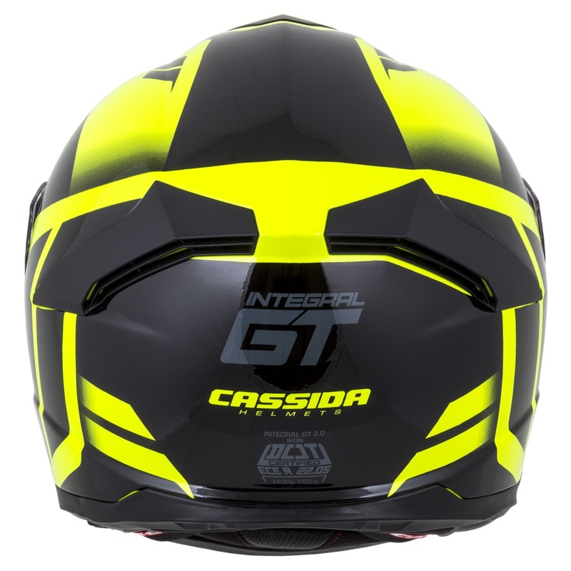 Cască integrală Cassida Integral GT 2.0 Ikon negru-fluo galben