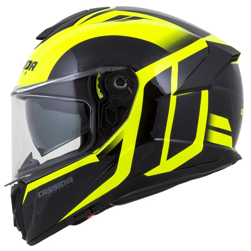 Cască integrală Cassida Integral GT 2.0 Ikon negru-fluo galben