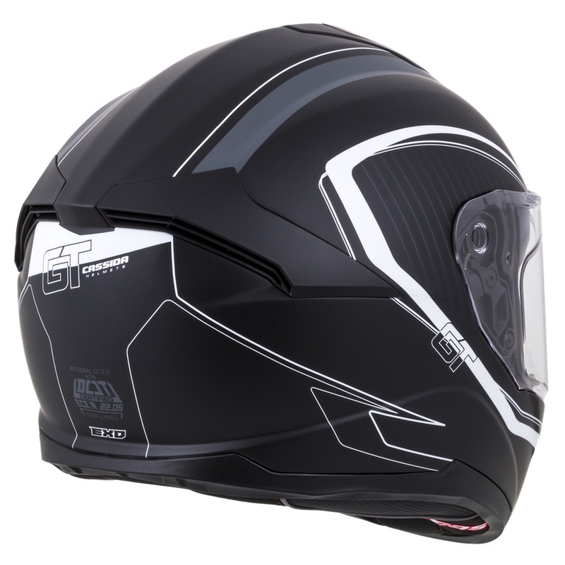 Cască integrală Cassida Integral GT 2.0 Reptyl negru și alb lichidare