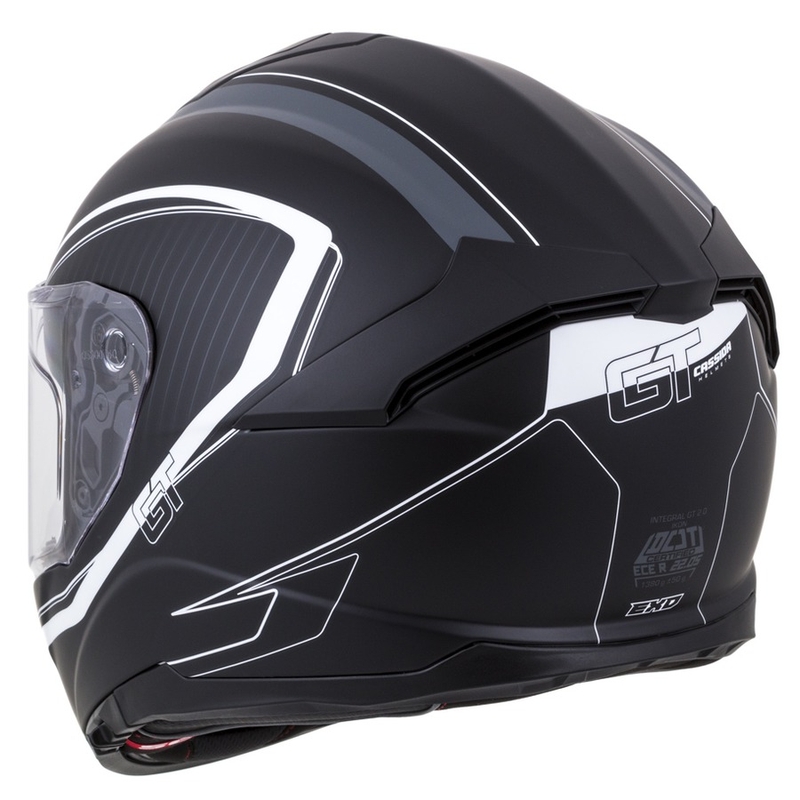 Cască integrală Cassida Integral GT 2.0 Reptyl negru și alb lichidare