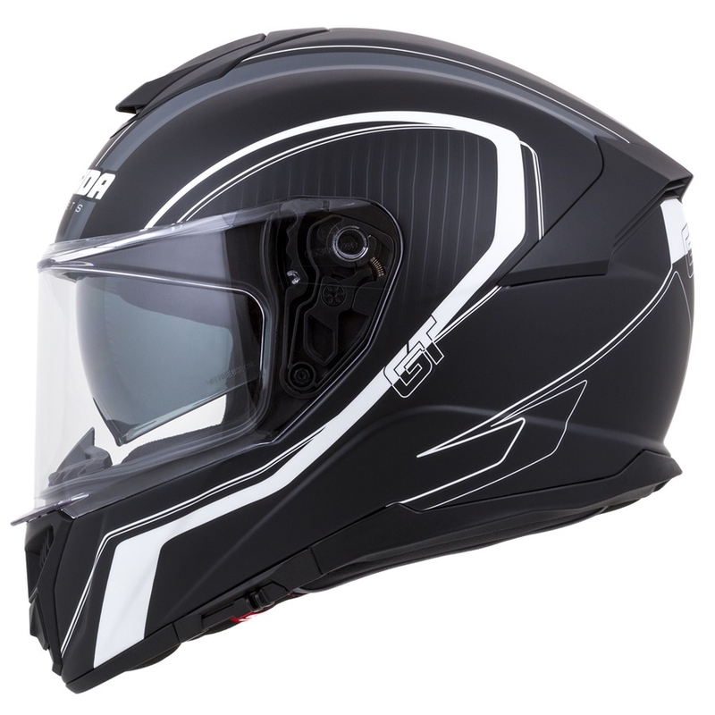Cască integrală Cassida Integral GT 2.0 Reptyl negru și alb lichidare