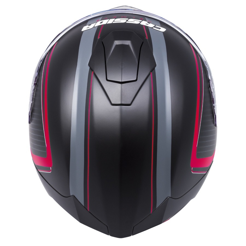 Cască integrală Cassida Integral GT 2.0 Reptyl negru-gri-fluo roșu