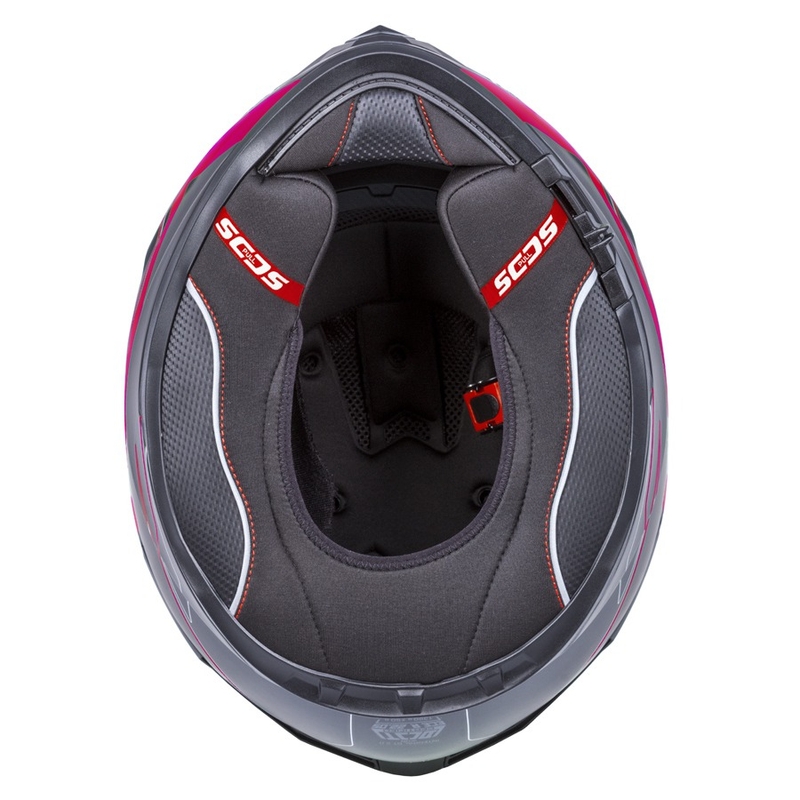 Cască integrală Cassida Integral GT 2.0 Reptyl negru-gri-fluo roșu
