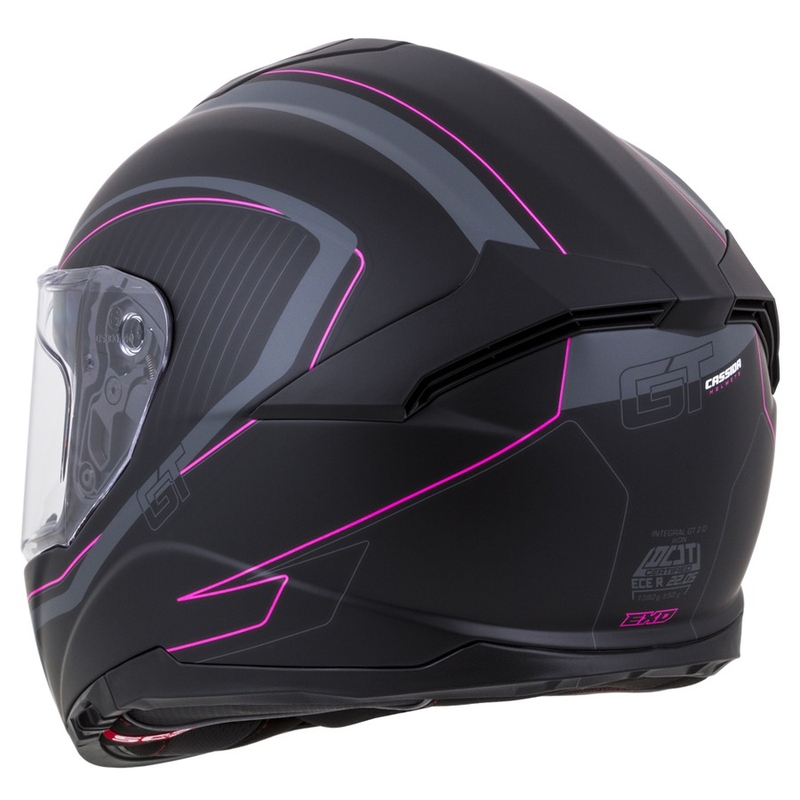 Cască integrală Cassida Integral GT 2.0 Reptyl negru-cenușiu-roz