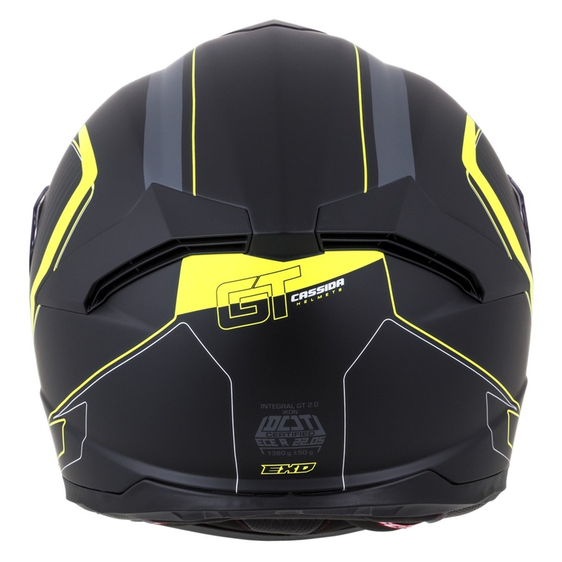 Cască integrală Cassida Integral Integral GT 2.0 Reptyl negru-gri-fluo galben