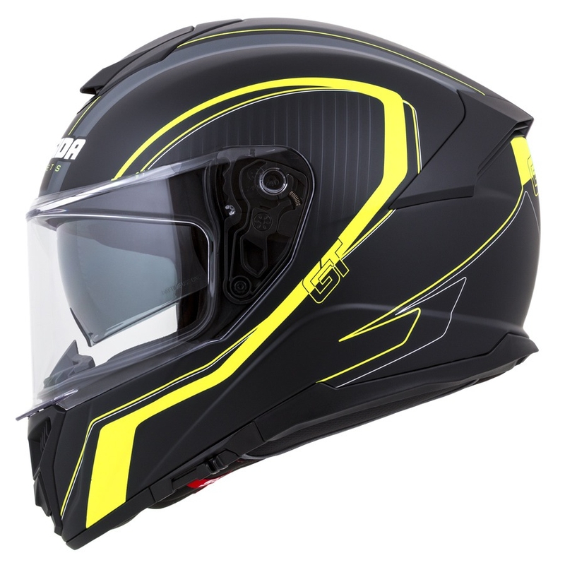 Cască integrală Cassida Integral Integral GT 2.0 Reptyl negru-gri-fluo galben