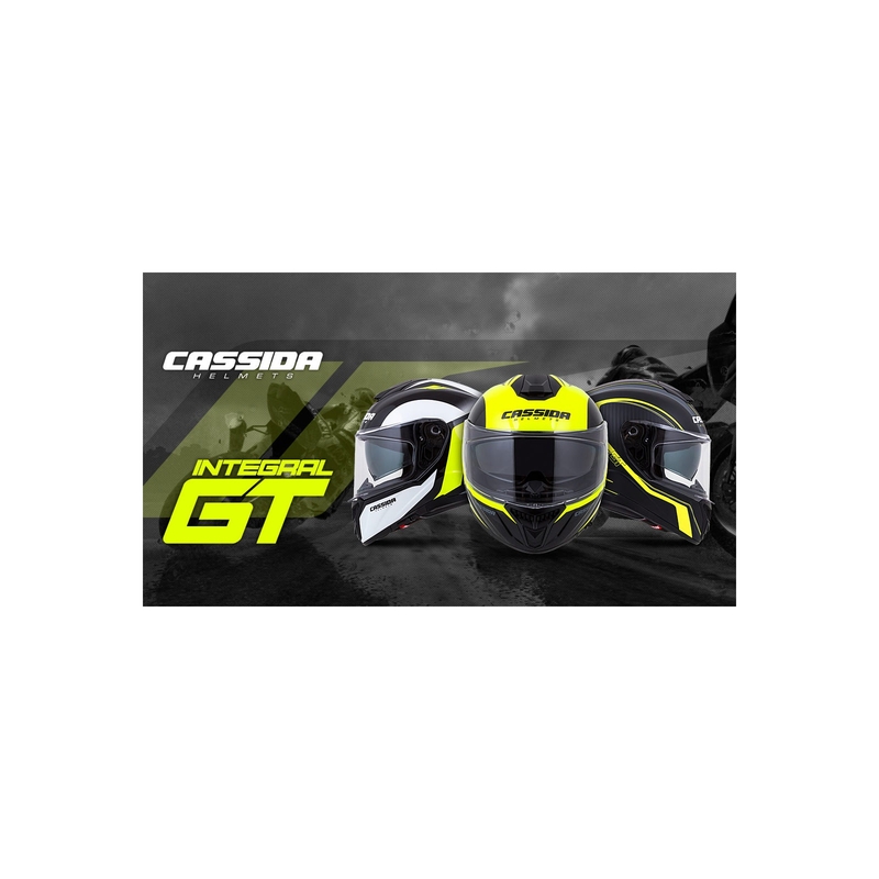 Cască integrală Cassida Integral Integral GT 2.0 Reptyl negru-gri-fluo galben