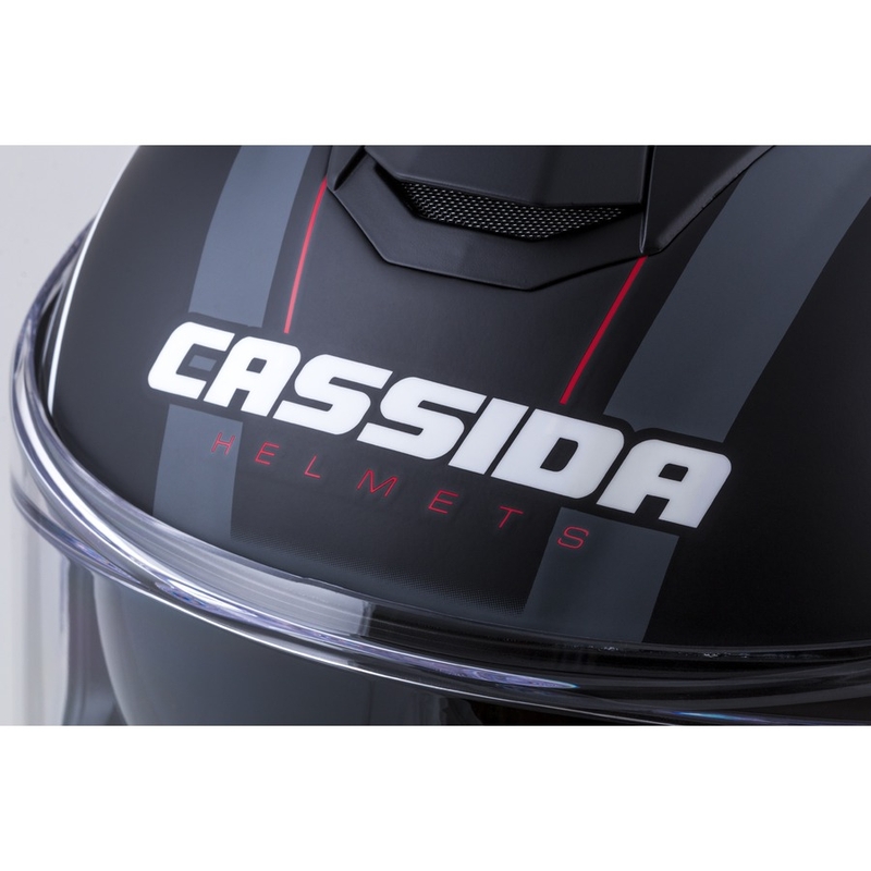 Cască integrală Cassida Integral Integral GT 2.0 Reptyl negru-gri-alb-roșu