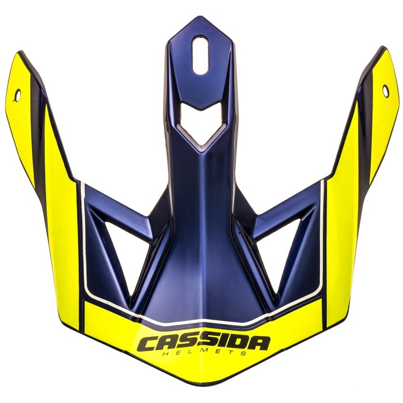 Vizieră de cască pentru Cassida Cross Pro II galben-albastru fluo