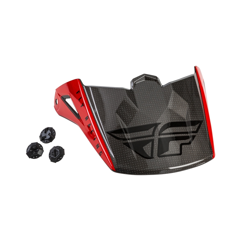 Vizor de cască pentru FLY Racing Kinetic Straight roșu-negru-gri