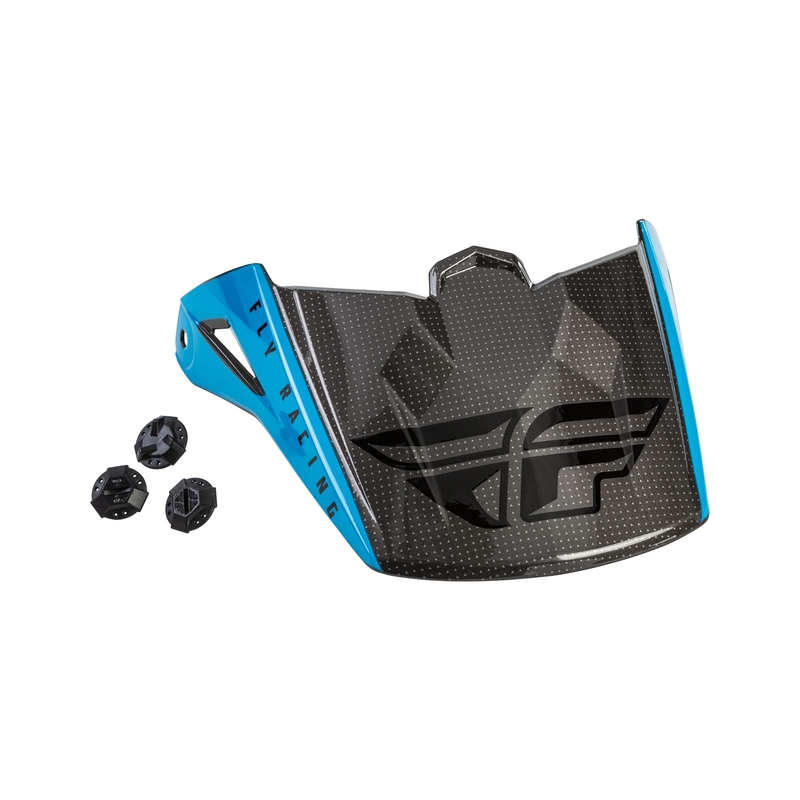 Vizieră de cască pentru FLY Racing Kinetic Straight albastru-gri-negru
