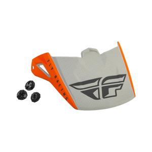 Vizor de cască pentru FLY Racing Kinetic Straight portocaliu-gri