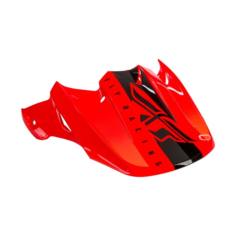 Vizor de cască pentru FLY Racing F2 negru-fluo portocaliu