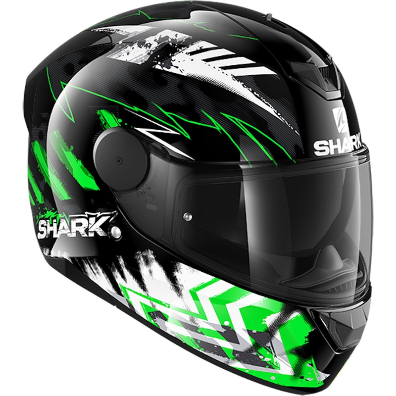 Cască integrală SHARK D-SKWAL 2 Penxa negru-alb-verde-fluo lichidare