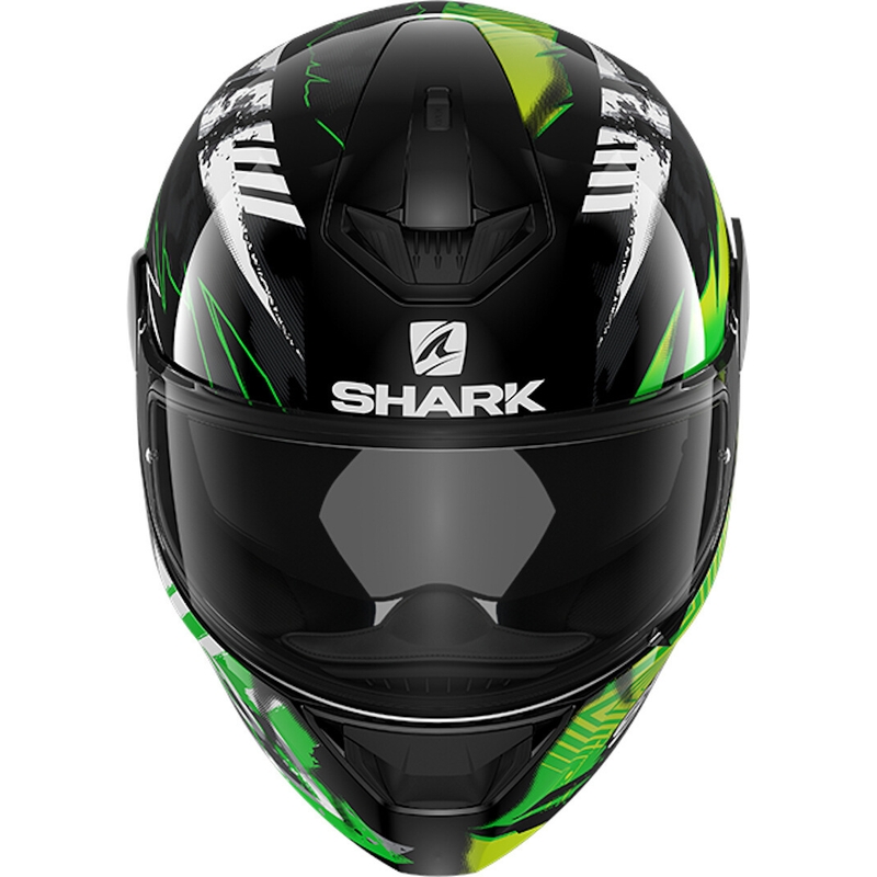 Cască integrală SHARK D-SKWAL 2 Penxa negru-alb-verde-fluo lichidare