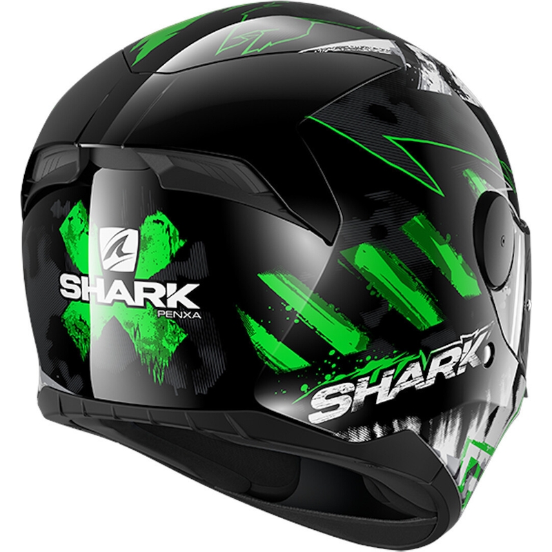 Cască integrală SHARK D-SKWAL 2 Penxa negru-alb-verde-fluo lichidare