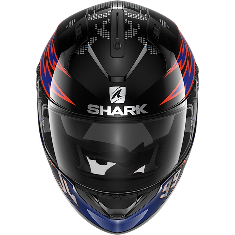 Cască integrală SHARK RIDILL 1.2 Catalan Bad Boy negru-portocaliu-albastru lichidare