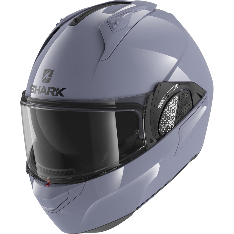 Cască de protecție cu clapetă SHARK EVO-GT Gri alb lucios