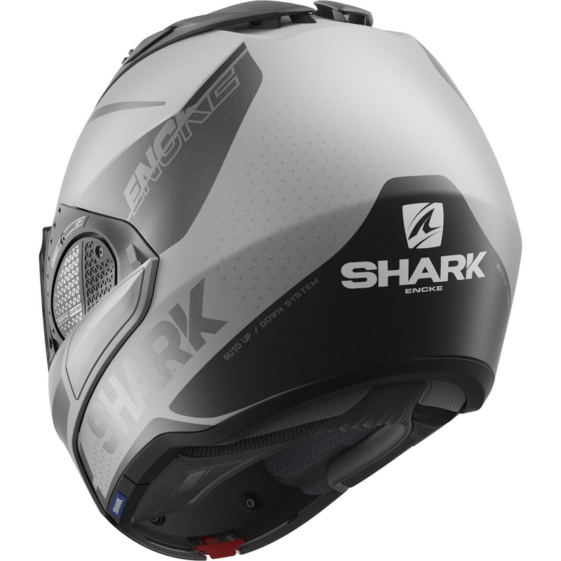 Cască pliabilă SHARK EVO-GT Encke gri-negru lichidare