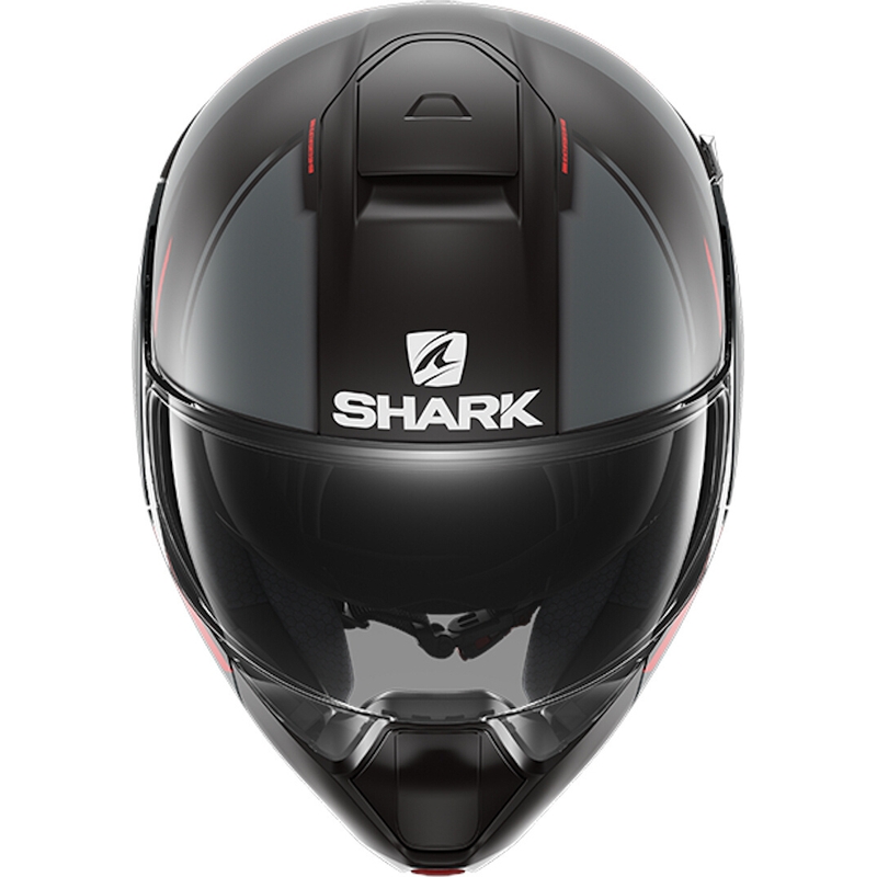 SHARK EVOJET Tilt Helmet negru-gri-roșu