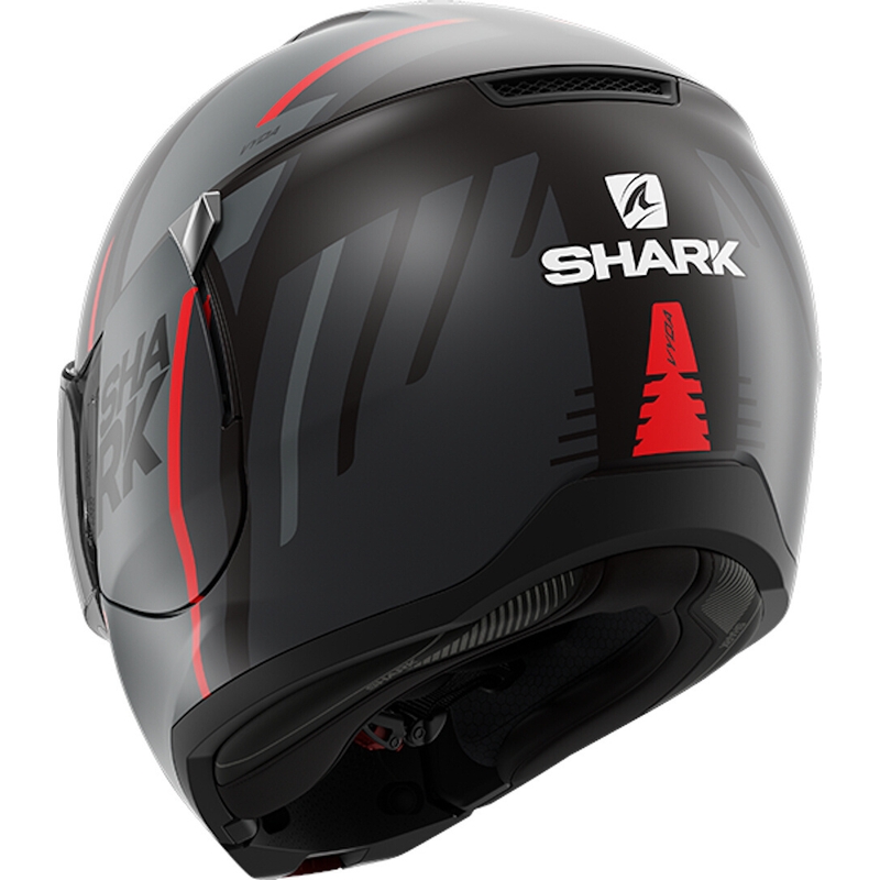 SHARK EVOJET Tilt Helmet negru-gri-roșu