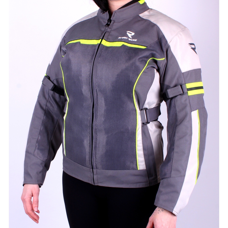 Jacheta de motociclete pentru femei Street Racer Graylow Gray Vânzări lichidare