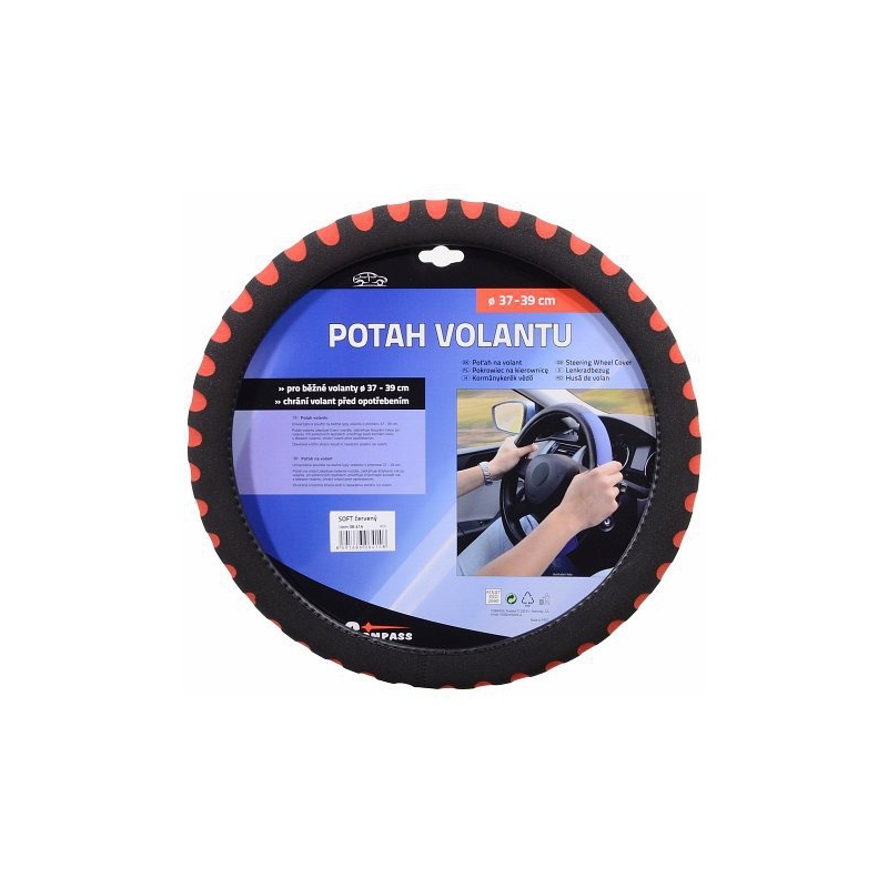 Husă pentru volan SOFT roșu
