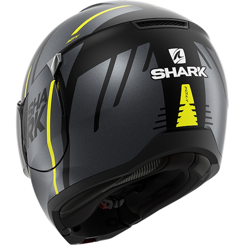 Cască de protecție SHARK EVOJET Vyda negru-gri-galben