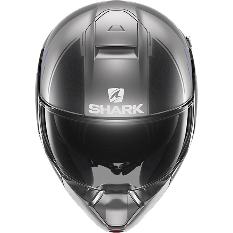 Cască de protecție cu înclinare SHARK EVOJET Vyda gri-albastru