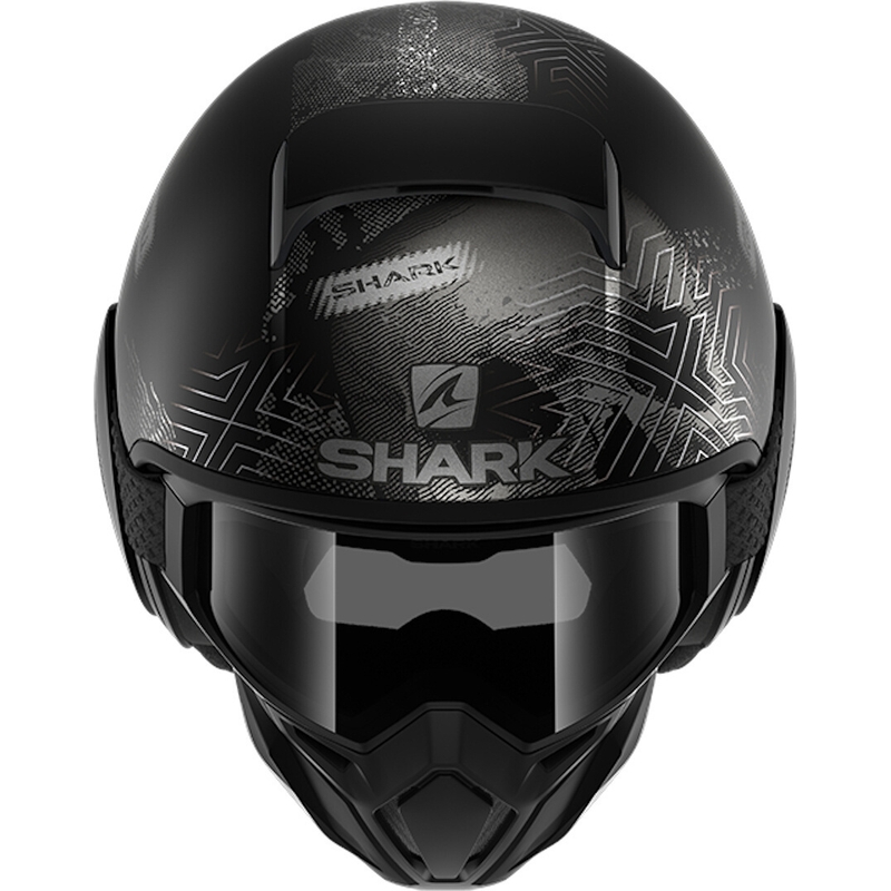 Cască de protecție deschisă SHARK STREET-DRAK Krull negru-gri