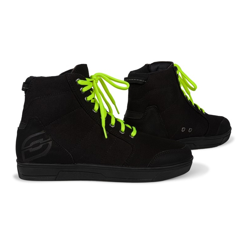 Ghete motociclete Ozone Town negru-galben fluo