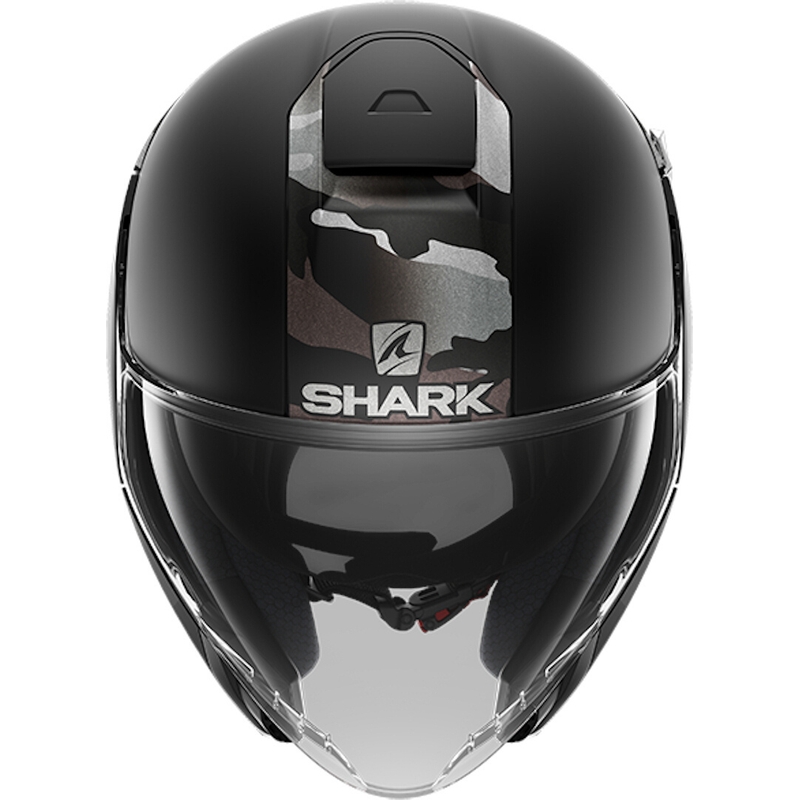 Cască deschisă SHARK CITYCRUISER Genom negru-gri lichidare